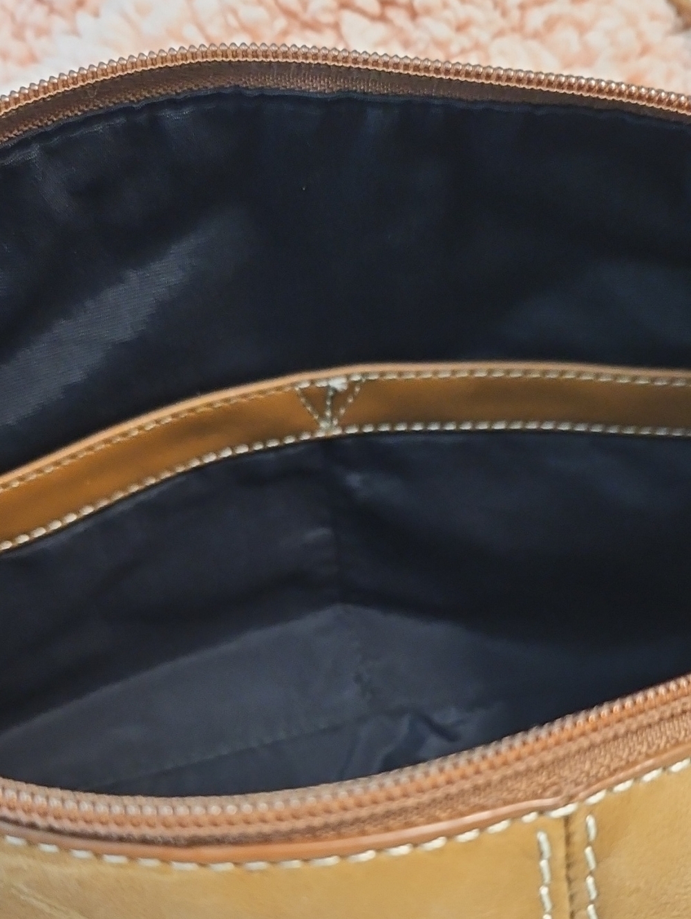 Tignanello Y2k Brown Leather Hobo Purse Bag NWT - Picture 7 of 8